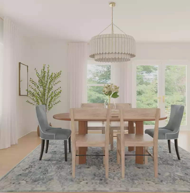 Classic, Coastal, Traditional, Rustic Dining Room Design by Havenly Interior Designer Alyssa