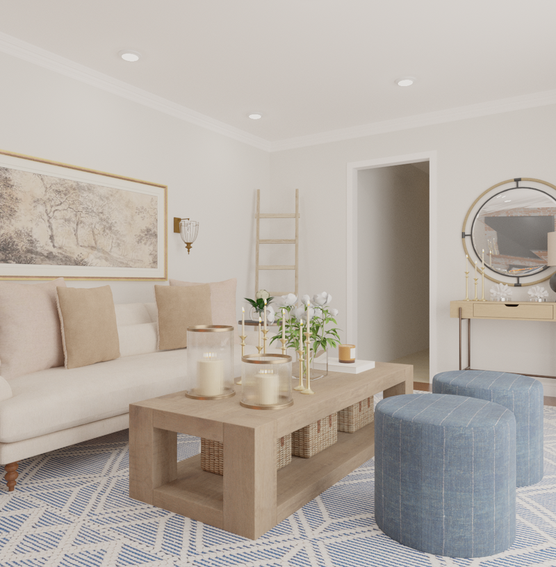 Classic, Traditional, Transitional Living Room Design by Havenly Interior Designer Cherish-Joie