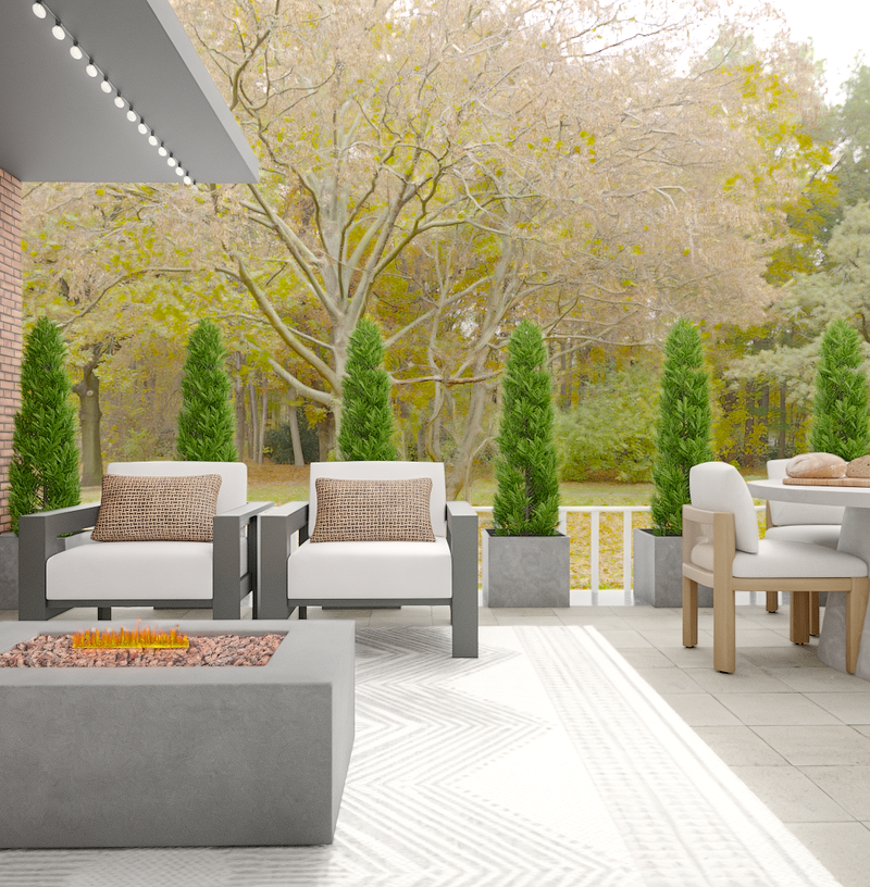 Modern Outdoor Space Design by Havenly Interior Designer Alyssa