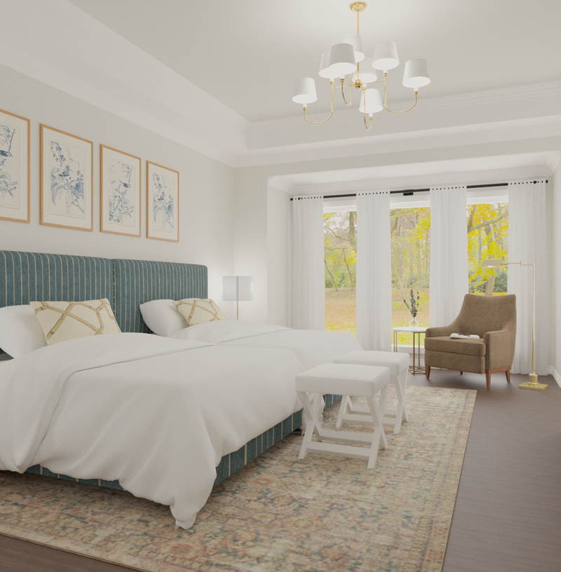 Classic, Glam, Global Bedroom Design by Havenly Interior Designer Shahana