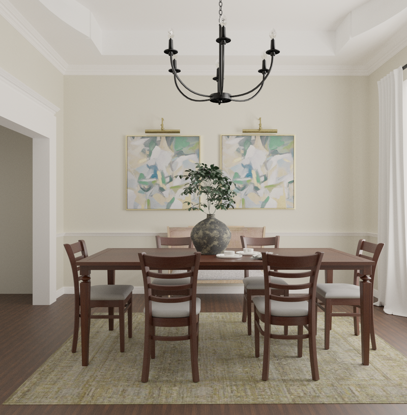 Traditional Dining Room Design by Havenly Interior Designer Shahana