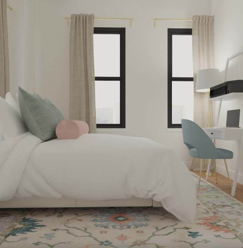 Classic, Eclectic, Traditional Bedroom Design by Havenly Interior Designer Vye