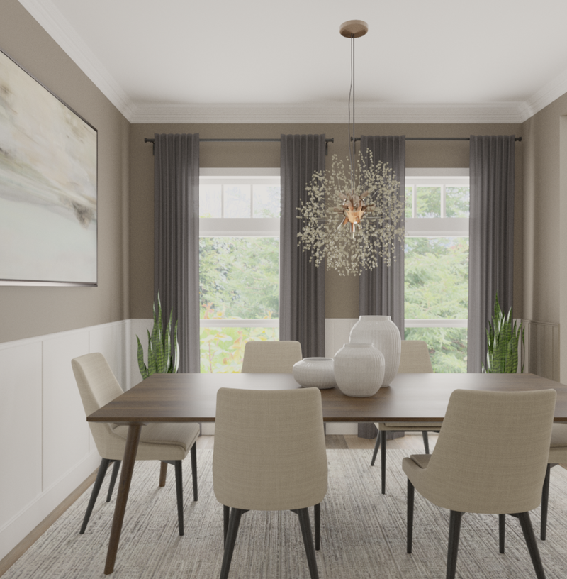 Modern, Classic, Transitional Dining Room Design by Havenly Interior Designer Mary