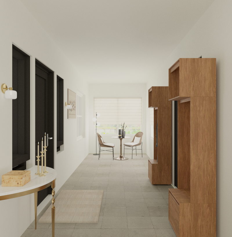 Classic Contemporary Entryway Design by Havenly Interior Designer Angie