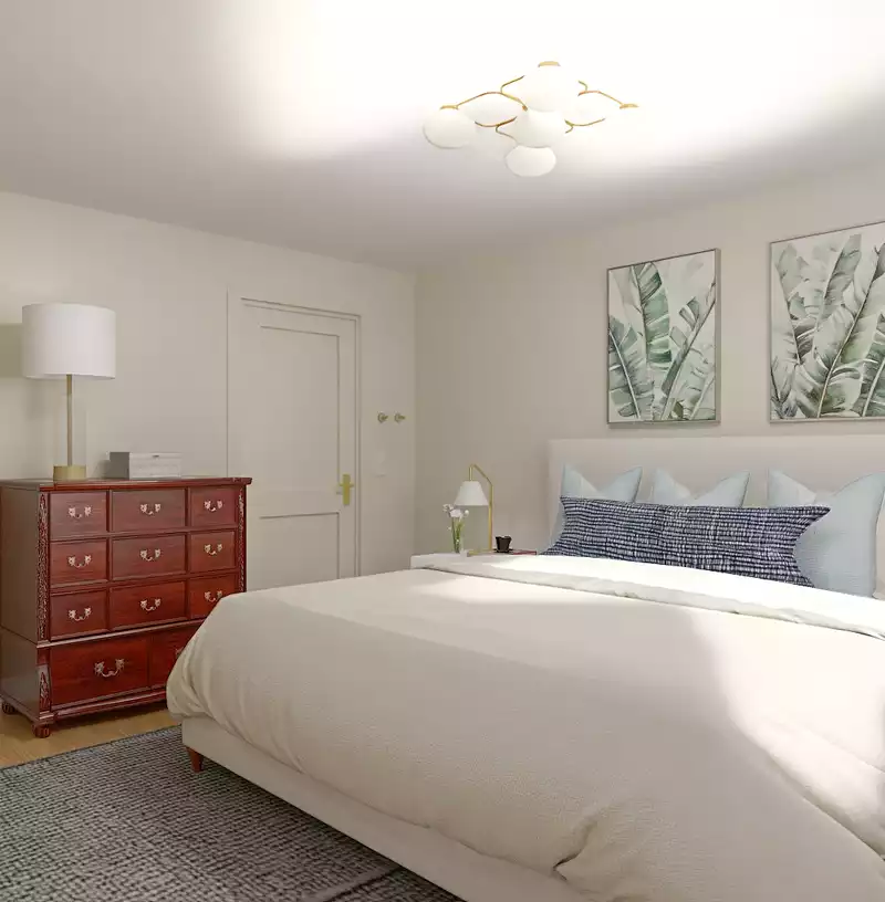 Midcentury Modern Bedroom Design by Havenly Interior Designer Florencia