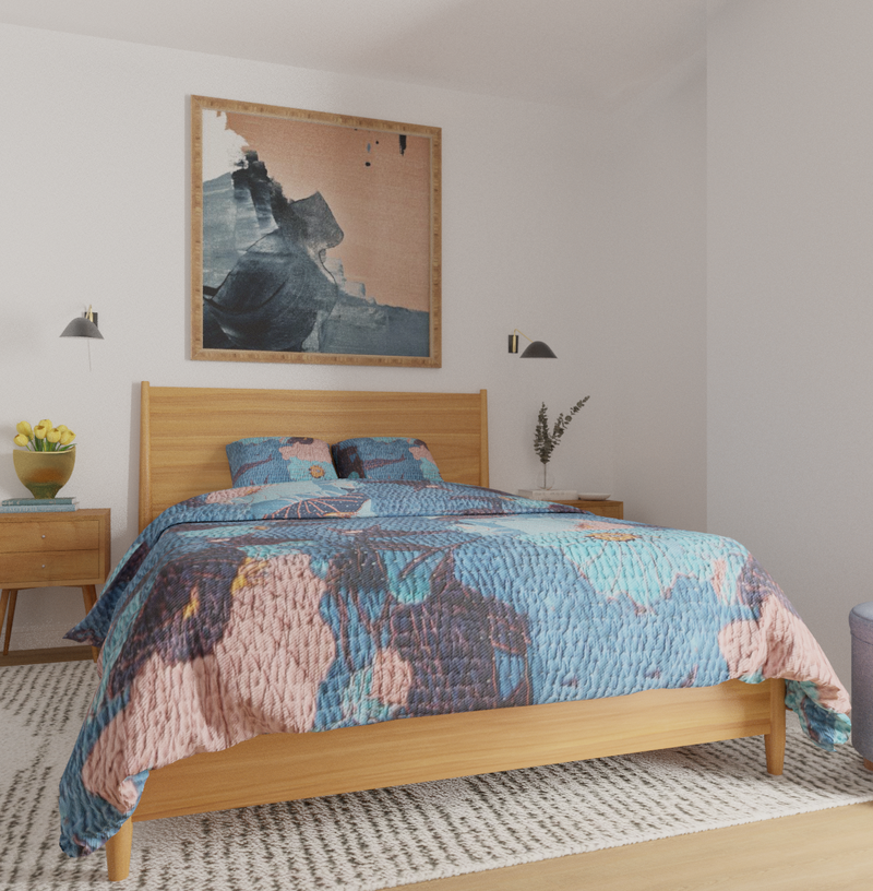 Midcentury Modern Bedroom Design by Havenly Interior Designer Alyssa