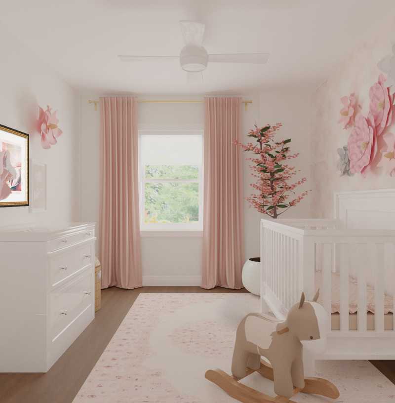 Classic, Traditional, Preppy Nursery Design by Havenly Interior Designer Toussaint