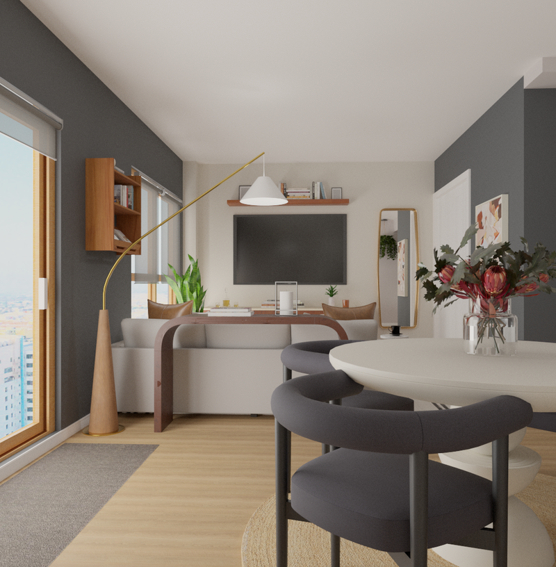 Contemporary, Scandinavian Living Room Design by Havenly Interior Designer James