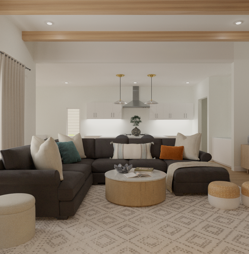 Contemporary, Minimal, Scandinavian Living Room Design by Havenly Interior Designer Sana