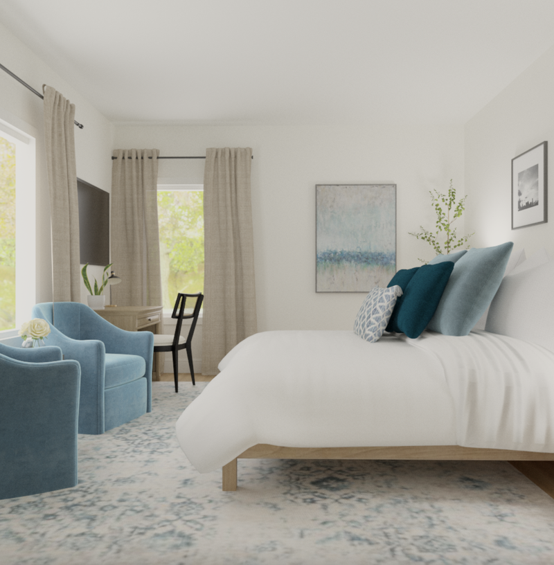 Modern, Minimal, Scandinavian Bedroom Design by Havenly Interior Designer Vye