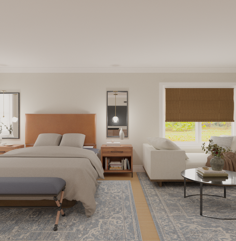 Contemporary, Midcentury Modern, Scandinavian Bedroom Design by Havenly Interior Designer Ashley
