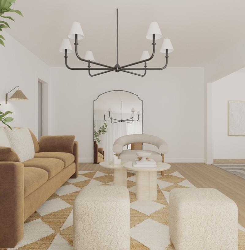 Classic, Transitional, Classic Contemporary, Scandinavian Living Room Design by Havenly Interior Designer Tara