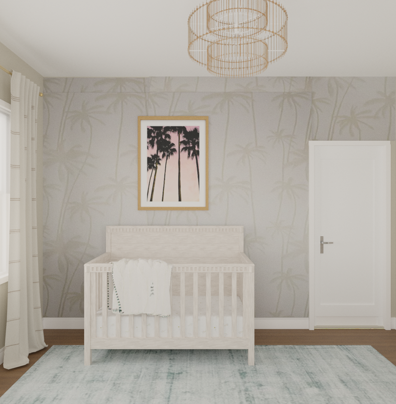 Modern, Coastal Nursery Design by Havenly Interior Designer Toussaint