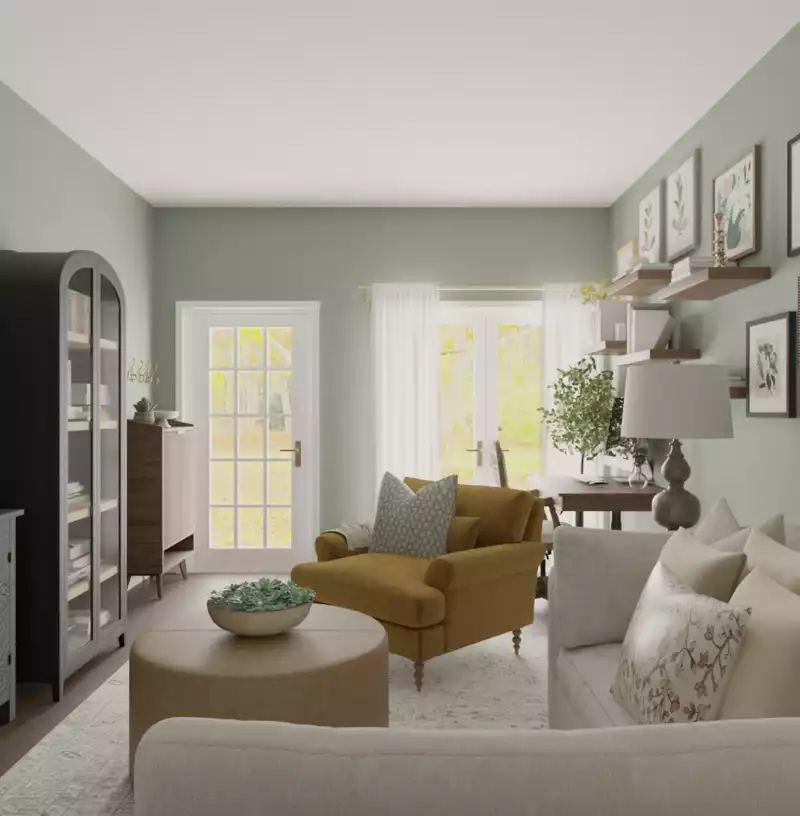 Classic, Traditional Living Room Design by Havenly Interior Designer Tara