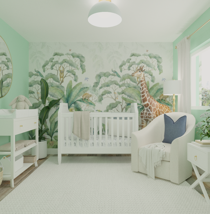 Contemporary Nursery Design by Havenly Interior Designer Kait