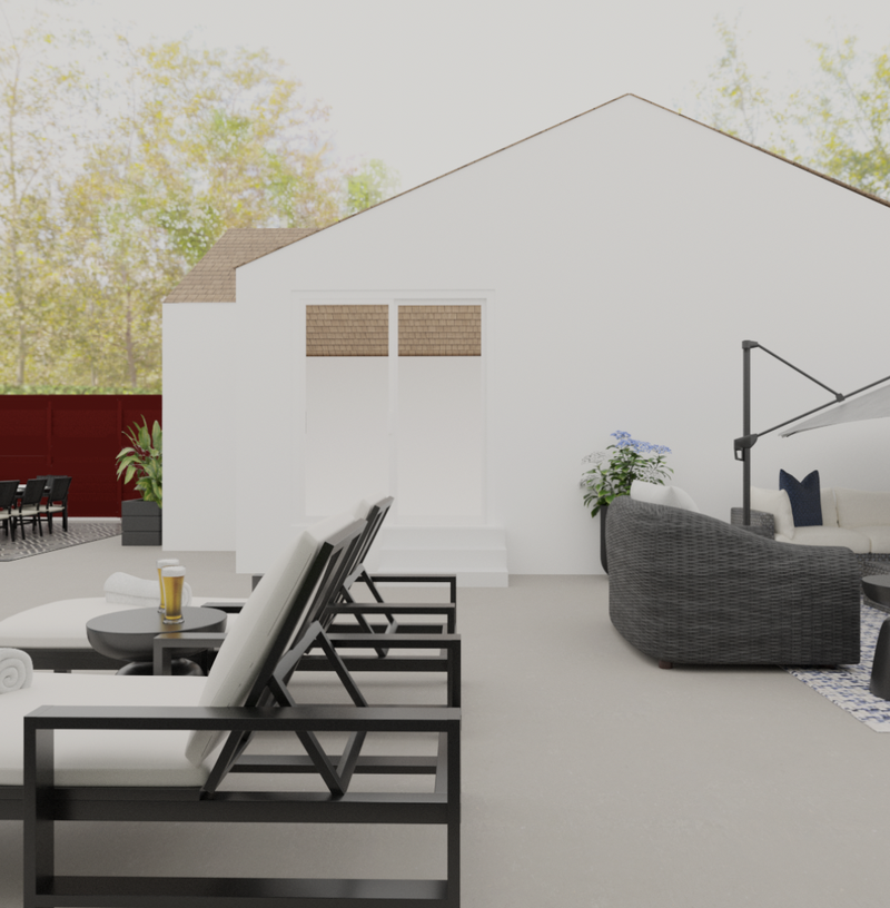 Glam Outdoor Space Design by Havenly Interior Designer Kait