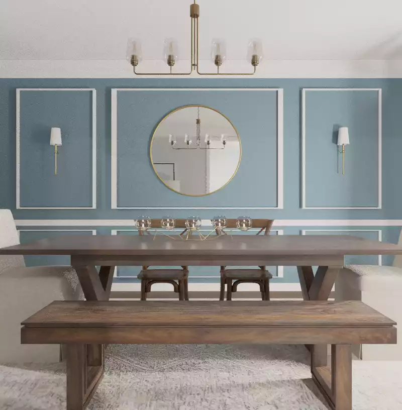 Modern, Farmhouse, Transitional Living Room Design by Havenly Interior Designer Maura
