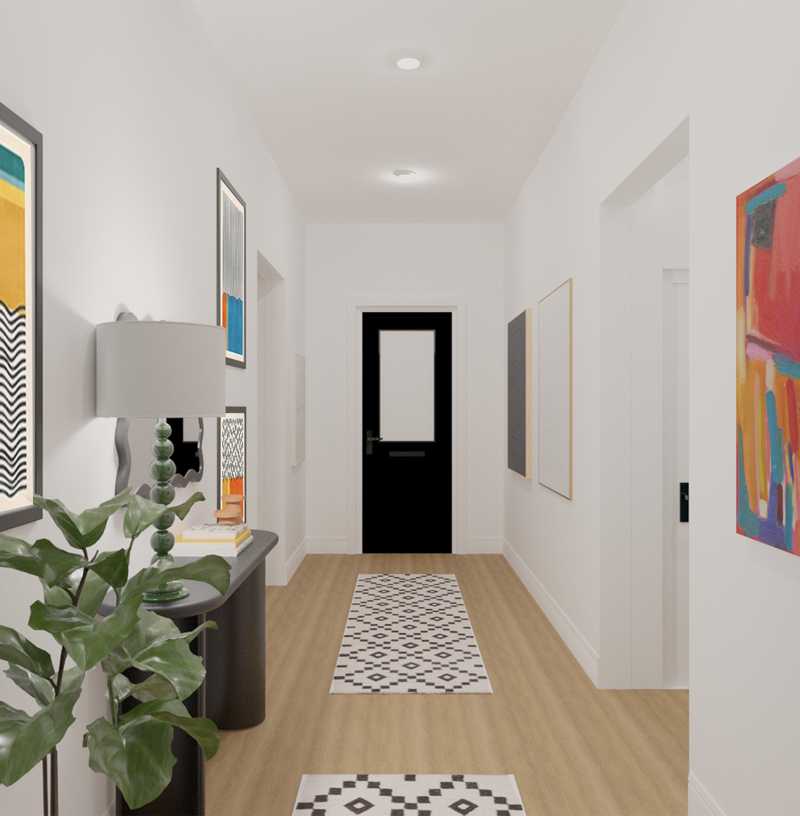 Midcentury Modern Entryway Design by Havenly Interior Designer Jamie