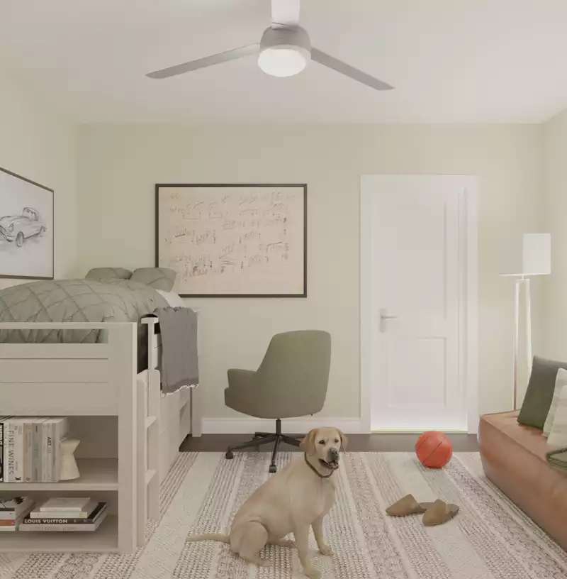 Industrial Bedroom Design by Havenly Interior Designer Jamie