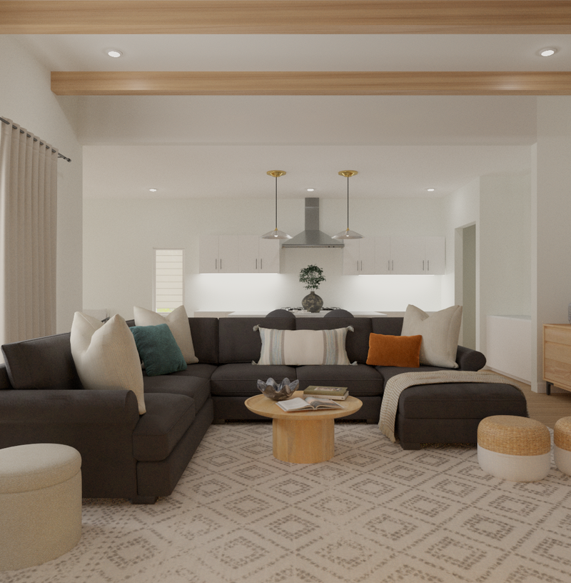 Contemporary, Minimal, Scandinavian Living Room Design by Havenly Interior Designer Sana