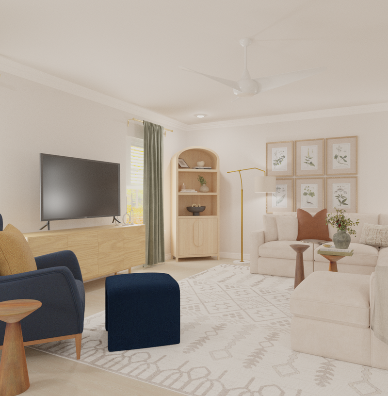 Classic, Traditional, Classic Contemporary Living Room Design by Havenly Interior Designer Sana