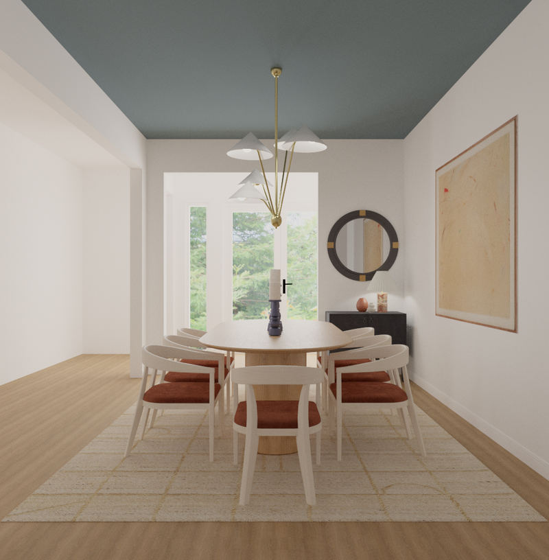 Modern, Eclectic, Transitional Dining Room Design by Havenly Interior Designer Alix
