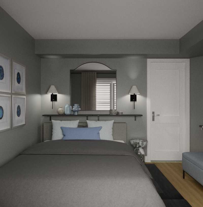 Contemporary, Coastal Bedroom Design by Havenly Interior Designer Grace