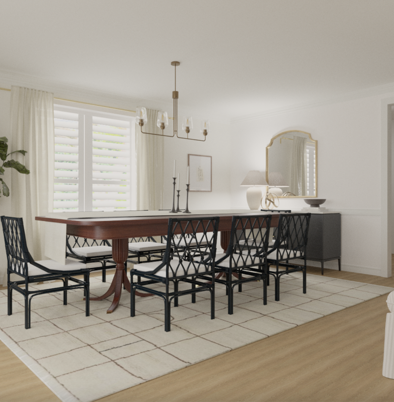 Contemporary, Classic, Traditional, Transitional, Vintage Dining Room Design by Havenly Interior Designer Vye