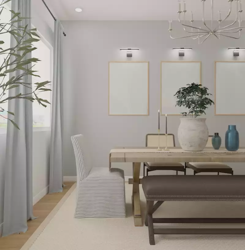 Coastal, Farmhouse, Transitional Kitchen Design by Havenly Interior Designer Sana