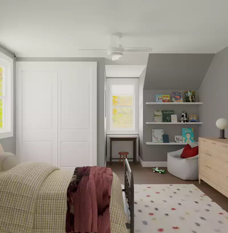 Modern, Rustic, Transitional Office Design by Havenly Interior Designer Toussaint