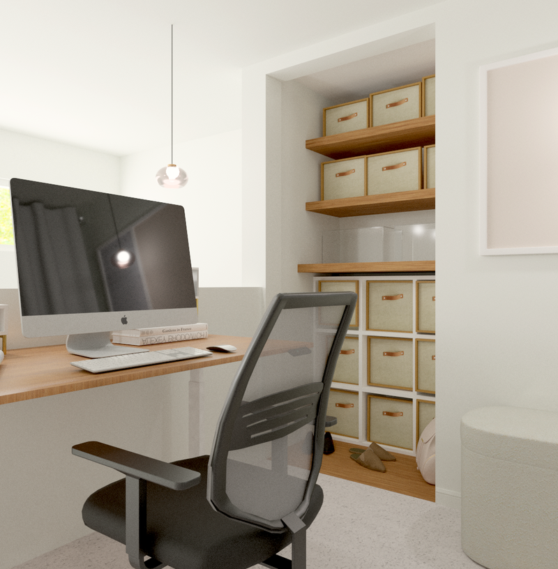 Contemporary Office Design by Havenly Interior Designer Ashley