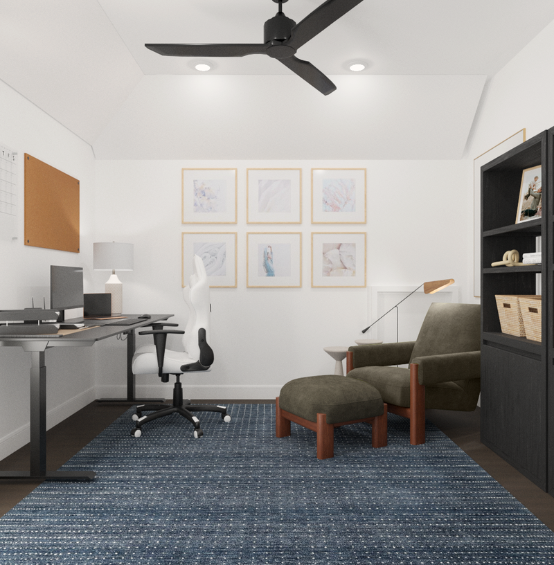 Modern, Midcentury Modern, Minimal, Classic Contemporary Office Design by Havenly Interior Designer Alix