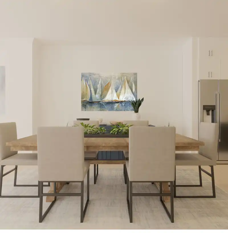 Coastal, Traditional Dining Room Design by Havenly Interior Designer Mary