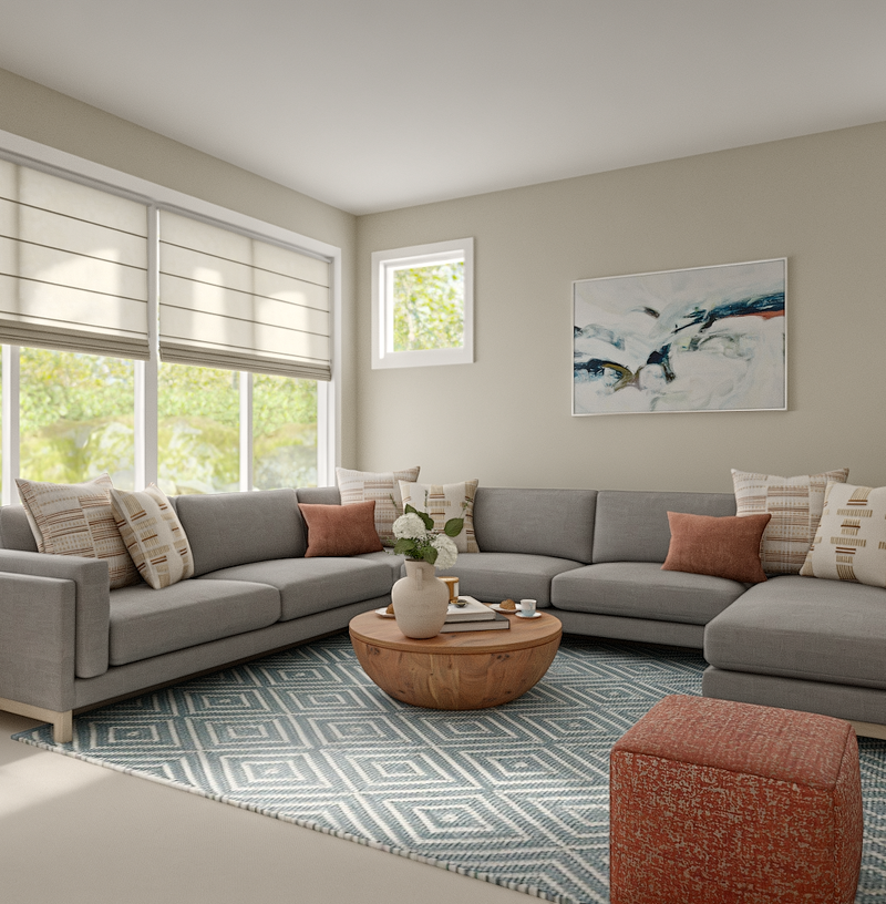 Modern, Minimal, Scandinavian Living Room Design by Havenly Interior Designer Florencia