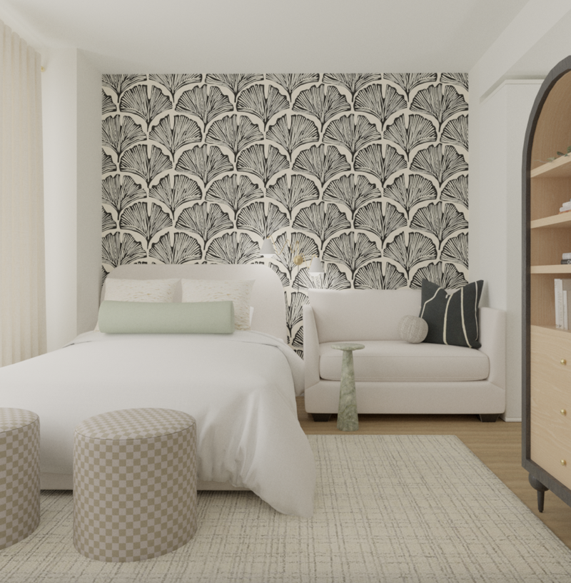 Contemporary, Modern, Glam, Organic Modern Living Room Design by Havenly Interior Designer Vye