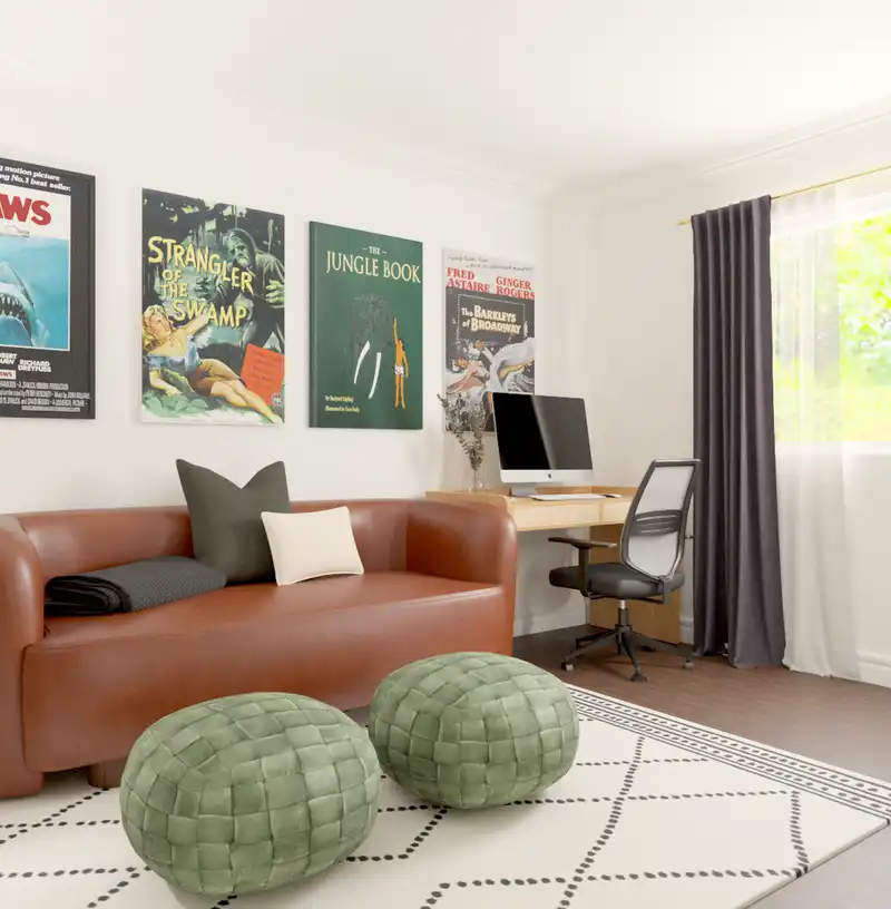 Transitional Office Design by Havenly Interior Designer Ashley