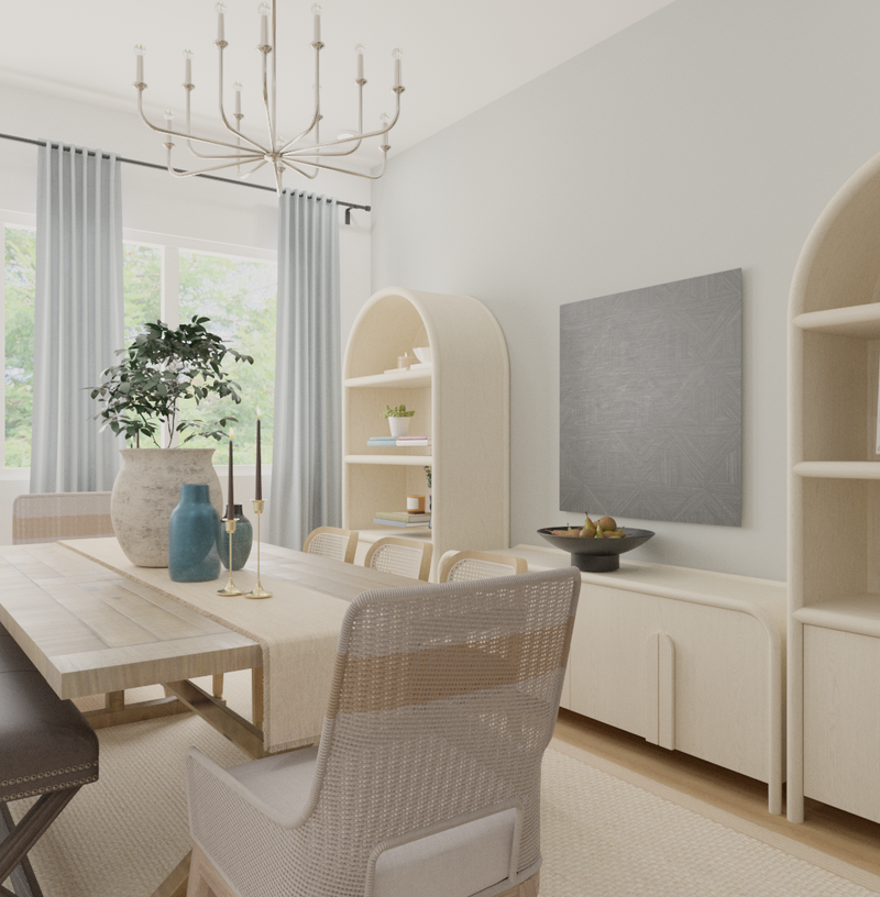 Coastal, Farmhouse, Transitional Kitchen Design by Havenly Interior Designer Sana