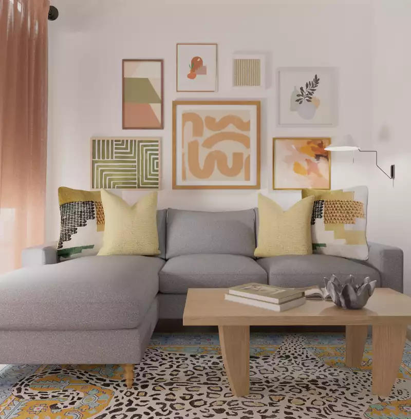 Bohemian, Minimal Living Room Design by Havenly Interior Designer James