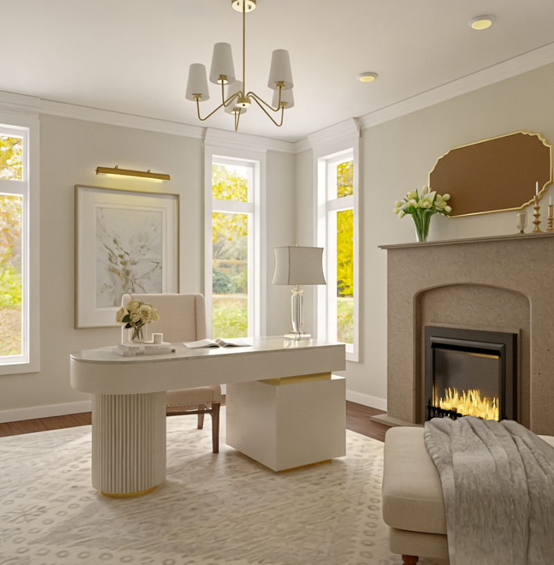 Classic Office Design by Havenly Interior Designer Tracy