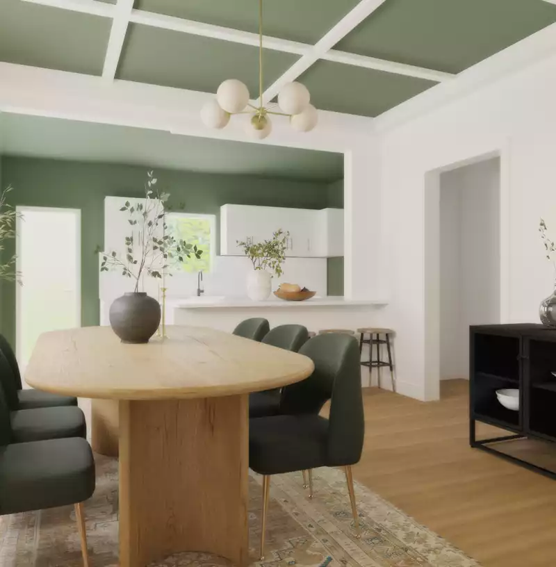 Contemporary, Transitional, Minimal, Classic Contemporary Dining Room Design by Havenly Interior Designer Sana
