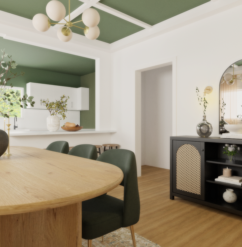 Contemporary, Transitional, Minimal, Classic Contemporary Dining Room Design by Havenly Interior Designer Sana