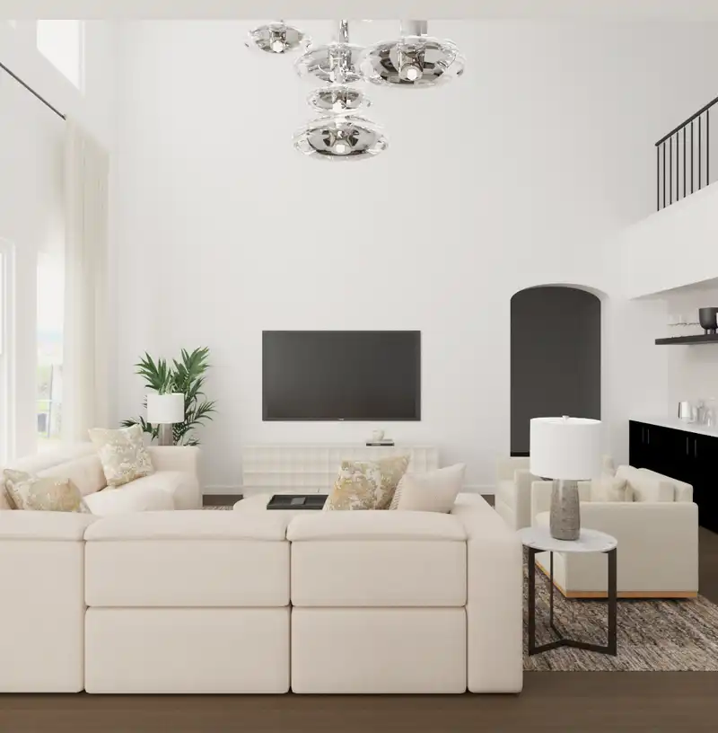 Contemporary, Minimal, Organic Modern Living Room Design by Havenly Interior Designer Alix
