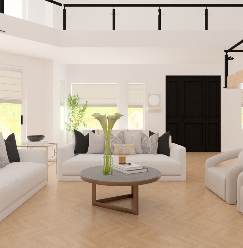 Parisian Modern Living Room Design by Havenly Interior Designer Ashley