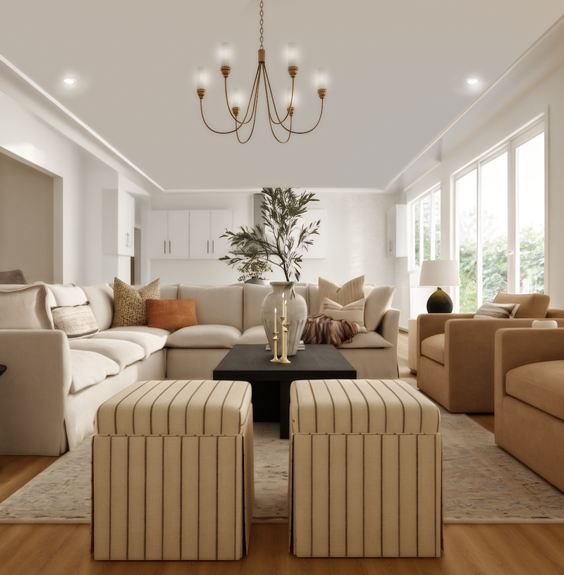 Transitional, Classic Contemporary, Inspired Modern Living Room Design by Havenly Interior Designer Sana