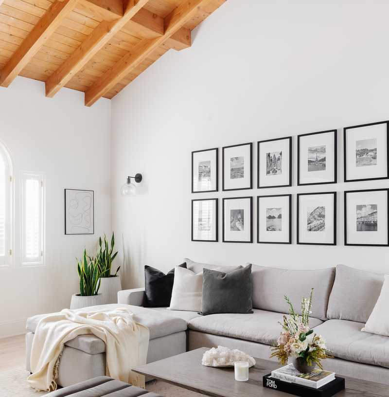 Modern, Glam, Minimal Living Room Design by Havenly Interior Designer Stacy