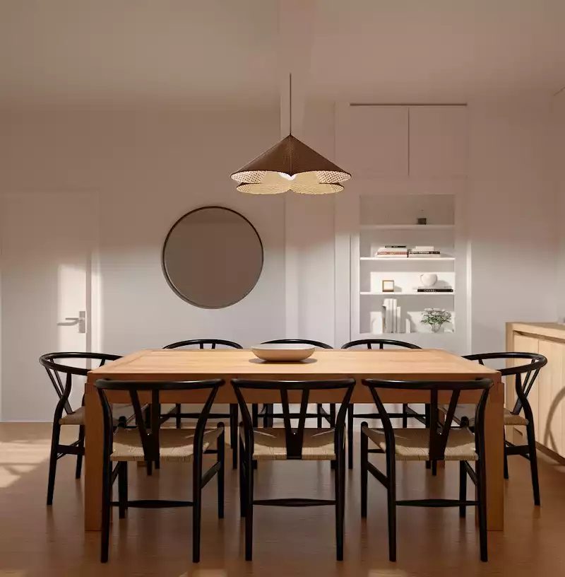 Contemporary, Scandinavian Dining Room Design by Havenly Interior Designer Hazel
