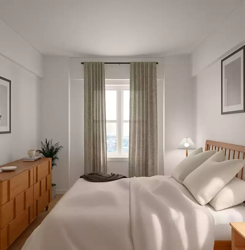Midcentury Modern, Scandinavian Bedroom Design by Havenly Interior Designer Hazel