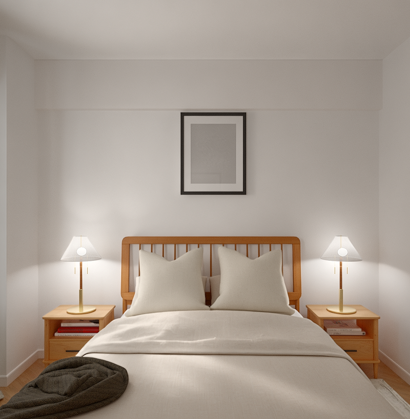 Midcentury Modern, Scandinavian Bedroom Design by Havenly Interior Designer Hazel