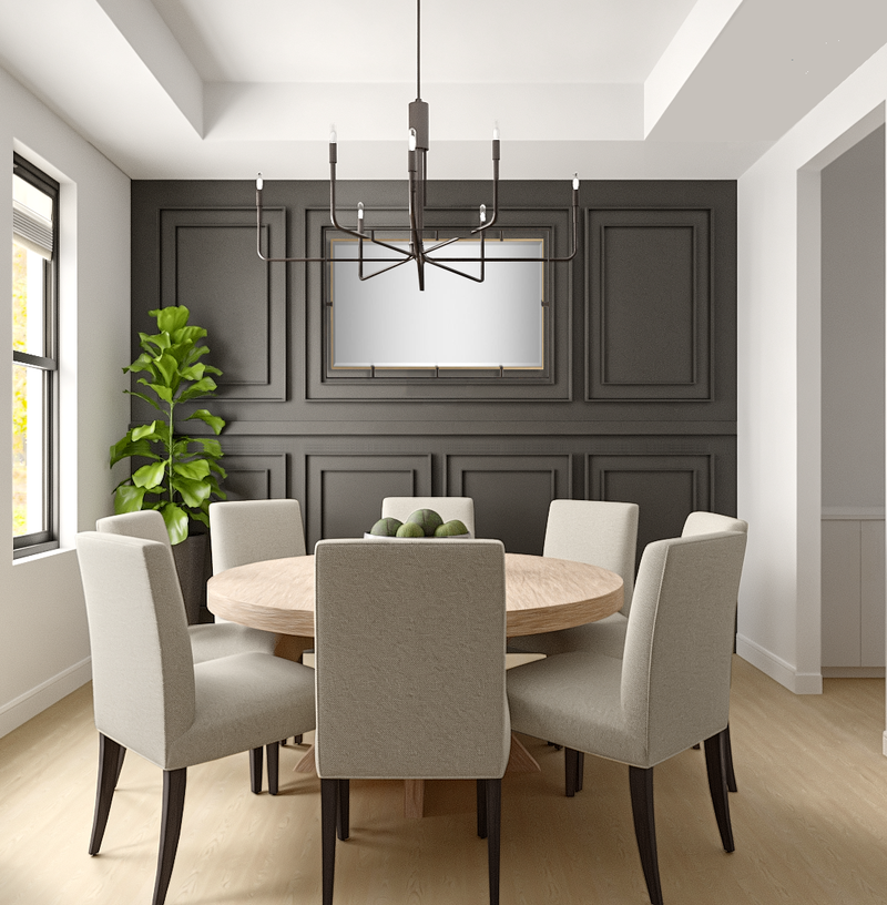 Contemporary, Modern Dining Room Design by Havenly Interior Designer Luciana