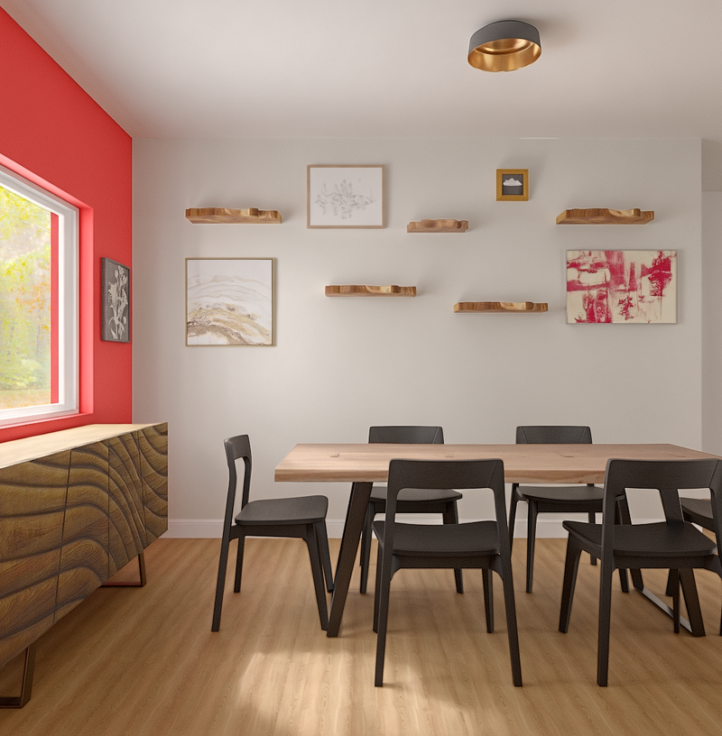 Classic, Rustic, Warm Transitional Dining Room Design by Havenly Interior Designer Annaliese